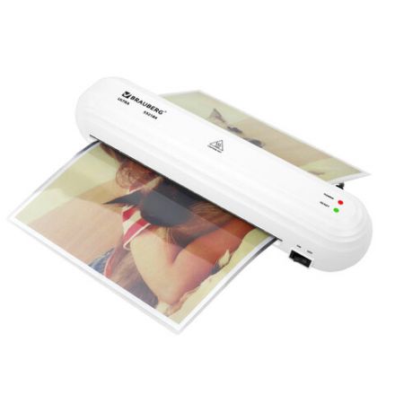 Ламинатор BRAUBERG ULTRA PM235W, БЕЛЫЙ, формат A4, толщина пленки 60-150 мкм, скорость 30 см/мин, 532184 Ламинатор BRAUBERG ULTRA PM235W, БЕЛЫЙ, формат A4, толщина пленки 60-150 мкм, скорость 30 см/мин, 532184