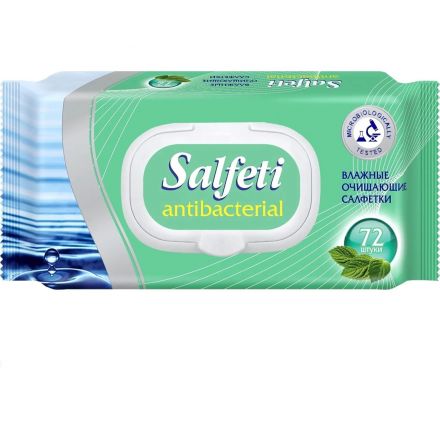 Салфетки влажные антибактериальные Salfeti antibac №72x5 PENTAPACK