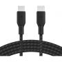 Кабель Belkin (CAB014BT3MBK)BoostCh.100W USB-C to USB-C 2.0 Braided 3м. чер Кабель Belkin (CAB014BT3MBK)BoostCh.100W USB-C to USB-C 2.0 Braided 3м. чер