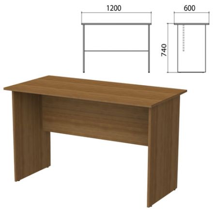 Стол письменный "Бюджет", 1200х600х740 мм, орех французский, 402660-190 Стол письменный "Бюджет", 1200х600х740 мм, орех французский, 402660-190