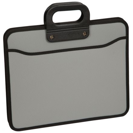 Папка-портфель 3 отделения OfficeSpace А4+, 390*315*120мм, 1000мкм, на молнии (сверху), пластик, серый Папка-портфель 3 отделения OfficeSpace А4+, 390*315*120мм, 1000мкм, на молнии (сверху), пластик, серый