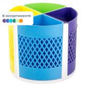 Подставка-органайзер д/канц.мелочей Attache Bright Colours 6отд вращ ассорт