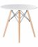 Стол обеденный DOBRIN CHELSEA`80, ножки светлый бук, столешница белая Стол обеденный DOBRIN CHELSEA`80, ножки светлый бук, столешница белая