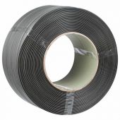 Стреппинг лента полипропиленовая серая, 15 мм х 1 мм, длина 1200 метров, 609094