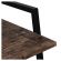 Стол на металлокаркасе BRABIX "LOFT CD-003", 640х420х840 мм, цвет морёный дуб, 641215 Стол на металлокаркасе BRABIX "LOFT CD-003", 640х420х840 мм, цвет морёный дуб, 641215
