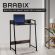 Стол на металлокаркасе BRABIX "LOFT CD-003", 640х420х840 мм, цвет морёный дуб, 641215