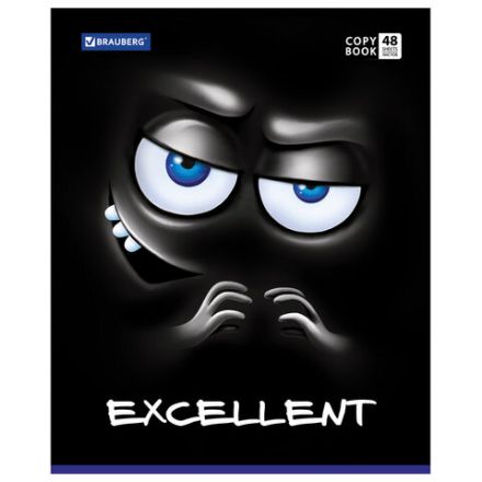 Тетрадь А5, 48 л., BRAUBERG, скоба, клетка, обложка картон, МОРДАШКА, 402045 Тетрадь А5, 48 л., BRAUBERG, скоба, клетка, обложка картон, МОРДАШКА, 402045