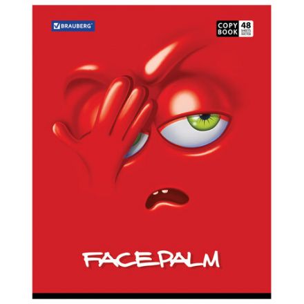 Тетрадь А5, 48 л., BRAUBERG, скоба, клетка, обложка картон, МОРДАШКА, 402045 Тетрадь А5, 48 л., BRAUBERG, скоба, клетка, обложка картон, МОРДАШКА, 402045