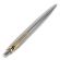 Ручка шариковая PARKER "Jotter Core Stainless Steel GT", корпус серебро, позолота, синяя, 1953182 Ручка шариковая PARKER "Jotter Core Stainless Steel GT", корпус серебро, позолота, синяя, 1953182