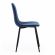 Стул BREEZE (mod. 4724) Велюр/металл , 44 х 53 х 87 см, Blue (синий) HLR63 / черный