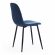 Стул BREEZE (mod. 4724) Велюр/металл , 44 х 53 х 87 см, Blue (синий) HLR63 / черный