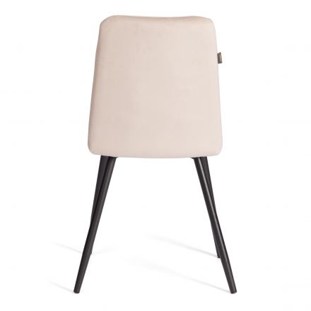 Стул обеденный La Rousse NEW, велюр, серый/черный, 29, 45x55x93 см