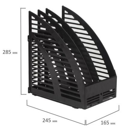 Лоток вертикальный для бумаг STAFF, 245х165х285 мм, 3 отделения, сетчатый, сборный, черный, 237293 Лоток вертикальный для бумаг STAFF, 245х165х285 мм, 3 отделения, сетчатый, сборный, черный, 237293