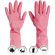 Перчатки резиновые Paclan Practi Comfort розовые 4076514 р.М