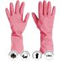 Перчатки резиновые Paclan Practi Comfort розовые 4076514 р.М