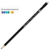 Карандаш чернографитный M&G HB дерев, заточ, трехгр, с ласт, в асс AWP30971