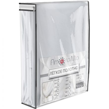 Тюль Amore Mio Однотонная вуаль RR 2001 5,0х2,7 м 1 шт Белый, 17970