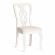 Стул - Афродита/ Aphrodite дерево гевея, 46х54х99см, Ivory white, ткань кремовая с рисунком (А04)