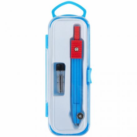 Готовальня ПИФАГОР, 2 предмета: циркуль металлический - 110 мм, грифель, пенал с подвесом, 210237 Готовальня ПИФАГОР, 2 предмета: циркуль металлический - 110 мм, грифель, пенал с подвесом, 210237