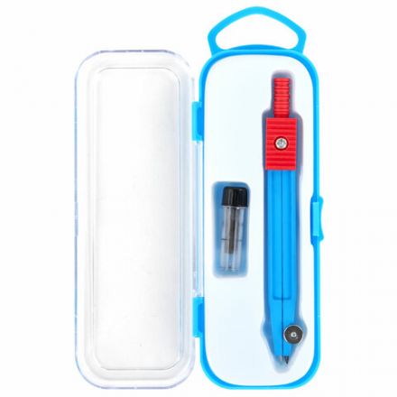 Готовальня ПИФАГОР, 2 предмета: циркуль металлический - 110 мм, грифель, пенал с подвесом, 210237 Готовальня ПИФАГОР, 2 предмета: циркуль металлический - 110 мм, грифель, пенал с подвесом, 210237