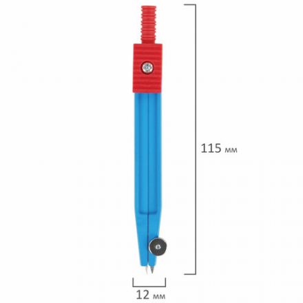 Готовальня ПИФАГОР, 2 предмета: циркуль металлический - 110 мм, грифель, пенал с подвесом, 210237 Готовальня ПИФАГОР, 2 предмета: циркуль металлический - 110 мм, грифель, пенал с подвесом, 210237