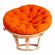 Кресло Папасан Эко/Papasan Eco P115-1SP STD /c подушкой, ремешками/ диаметр подушки 122см, 115х101х92см, натуральный, ткань оранжевый, с 23 Кресло Папасан Эко/Papasan Eco P115-1SP STD /c подушкой, ремешками/ диаметр подушки 122см, 115х101х92см, натуральный, ткань оранжевый, с 23