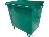 Контейнер металл 800л. для ТБО, на колёсах цв. зелёный Контейнер металл 800л. для ТБО, на колёсах цв. зелёный