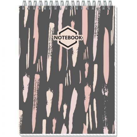 Блокнот А5,40л,клетка,метал.гребень,цв.обложка Стильный Офис 2935 в ассорт Блокнот А5,40л,клетка,метал.гребень,цв.обложка Стильный Офис 2935 в ассорт