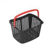 Корзина покупательская REK_Комус Мебель B20C.ECO.BL.RD 20л черная с кра.руч
