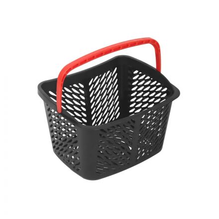 Корзина покупательская REK_Комус Мебель B20C.ECO.BL.RD 20л черная с кра.руч Корзина покупательская REK_Комус Мебель B20C.ECO.BL.RD 20л черная с кра.руч