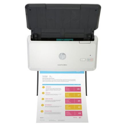 Сканер потоковый HP ScanJet Pro 2000 s2 А4, 35 стр./мин, 600x600, ДАПД, 6FW06A Сканер потоковый HP ScanJet Pro 2000 s2 А4, 35 стр./мин, 600x600, ДАПД, 6FW06A