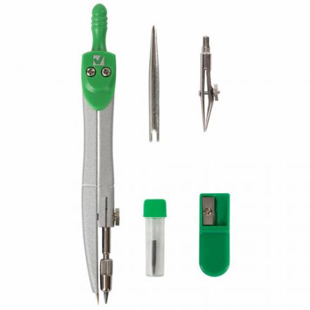 Готовальня BRAUBERG "Klasse", 5 предметов: циркуль 125 мм, 2 вставки, грифель, точилка, пенал с подвесом, 210336 Готовальня BRAUBERG "Klasse", 5 предметов: циркуль 125 мм, 2 вставки, грифель, точилка, пенал с подвесом, 210336