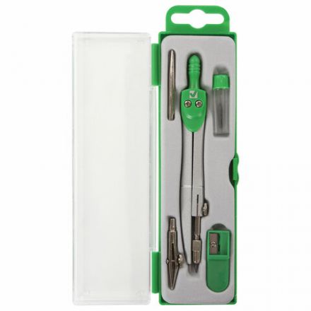 Готовальня BRAUBERG "Klasse", 5 предметов: циркуль 125 мм, 2 вставки, грифель, точилка, пенал с подвесом, 210336 Готовальня BRAUBERG "Klasse", 5 предметов: циркуль 125 мм, 2 вставки, грифель, точилка, пенал с подвесом, 210336