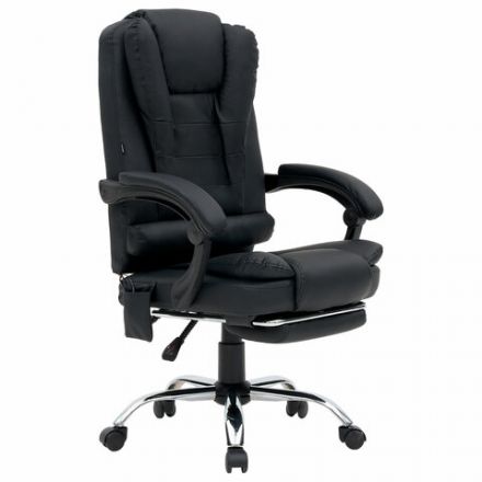 Кресло офисное CROMEX (КРОМЕКС) "Lounge MS-007", подножка, 6 массажных модулей, экокожа, черное, 532960 Кресло офисное CROMEX (КРОМЕКС) "Lounge MS-007", подножка, 6 массажных модулей, экокожа, черное, 532960