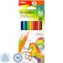 Карандаши цветные 12цв 3-гран Deli Enovation, пластик, EC113-12 Карандаши цветные 12цв 3-гран Deli Enovation, пластик, EC113-12
