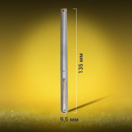 Ручка подарочная перьевая BRAUBERG "Larghetto", СИНЯЯ, корпус серебристый с хромированными деталями, 143475 Ручка подарочная перьевая BRAUBERG "Larghetto", СИНЯЯ, корпус серебристый с хромированными деталями, 143475