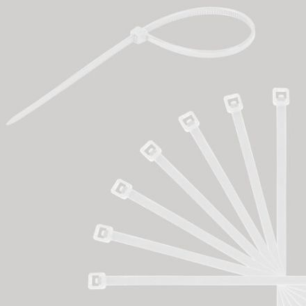 Стяжки (хомуты) нейлоновые сверхпрочные НАБОР 150 шт. (2,5х100/150 мм; 3,6х200 мм), белые, SONNEN, 607927 Стяжки (хомуты) нейлоновые сверхпрочные НАБОР 150 шт. (2,5х100/150 мм; 3,6х200 мм), белые, SONNEN, 607927