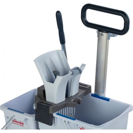 Тележка Vileda УльтраСпид Про ведра 25л+10л на платформе с тр.ручкой 147209 Тележка Vileda УльтраСпид Про ведра 25л+10л на платформе с тр.ручкой 147209
