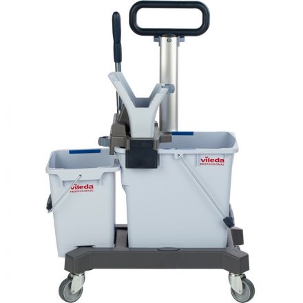 Тележка Vileda УльтраСпид Про ведра 25л+10л на платформе с тр.ручкой 147209 Тележка Vileda УльтраСпид Про ведра 25л+10л на платформе с тр.ручкой 147209