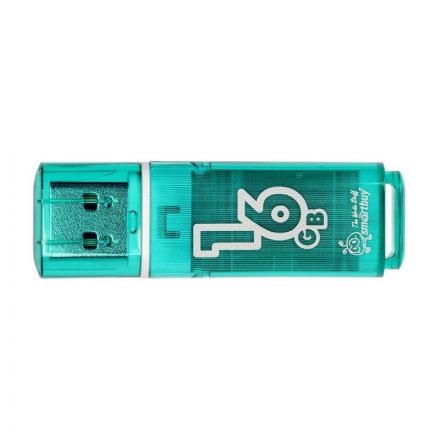 Флеш-память SmartBuy Glossy series 16 Gb USB 2.0 зеленая