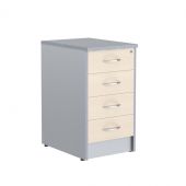 Тумба приставная ТП-4 Беларусь Клен/Металлик с Топом Т-4 Металлик 412*450*755 IMAGO