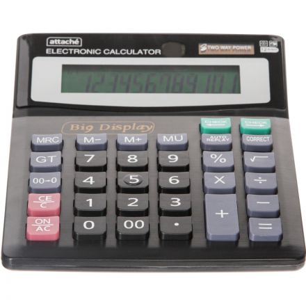 Калькулятор настольный ПОЛНОРАЗ-Й Attache ATC-444-12F12раз.дв.пит,192x148мм Калькулятор настольный ПОЛНОРАЗ-Й Attache ATC-444-12F12раз.дв.пит,192x148мм