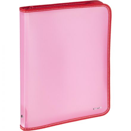 Папка-конверт на молнии КОМУС A4 розовая 0.5 мм Папка-конверт на молнии КОМУС A4 розовая 0.5 мм