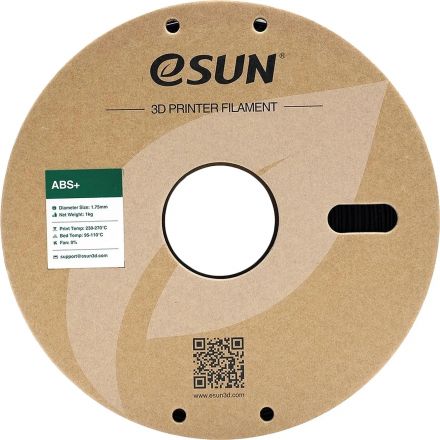 Пластик ABS+ ESUN 1.75 мм 1кг, черная (ABS+175B1)