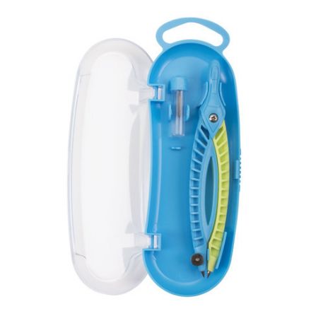 Готовальня ЮНЛАНДИЯ, 2 предмета: пластиковый циркуль 120 мм, грифель, пенал, 210656 Готовальня ЮНЛАНДИЯ, 2 предмета: пластиковый циркуль 120 мм, грифель, пенал, 210656