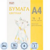 Бумага цветная Комус Класс Оригами А4 16л.8цв.двустор.офсет,папка Бумага цветная Комус Класс Оригами А4 16л.8цв.двустор.офсет,папка