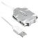 Разветвитель USB 2.0 Buro BU-HUB4-0.5-U2.0-Candy 4порт. серебристый
