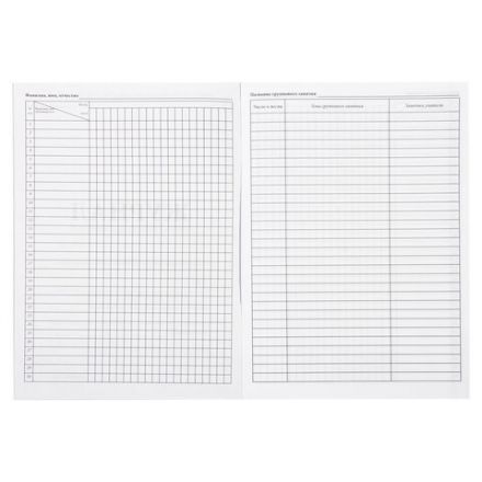 Журнал учёта групповых занятий, 48 л., картон, блок офсет, А4 200х280 мм, STAFF, 130246