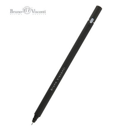 Ручка гелевая BRUNO VISCONTI "Super Slim Black", ЧЕРНАЯ, узел 0,28 мм, линия 0,2 мм, 20-0397 Ручка гелевая BRUNO VISCONTI "Super Slim Black", ЧЕРНАЯ, узел 0,28 мм, линия 0,2 мм, 20-0397