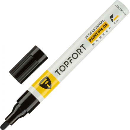 Маркер лаковый TOPFORT Paint 4 мм черный Маркер лаковый TOPFORT Paint 4 мм черный